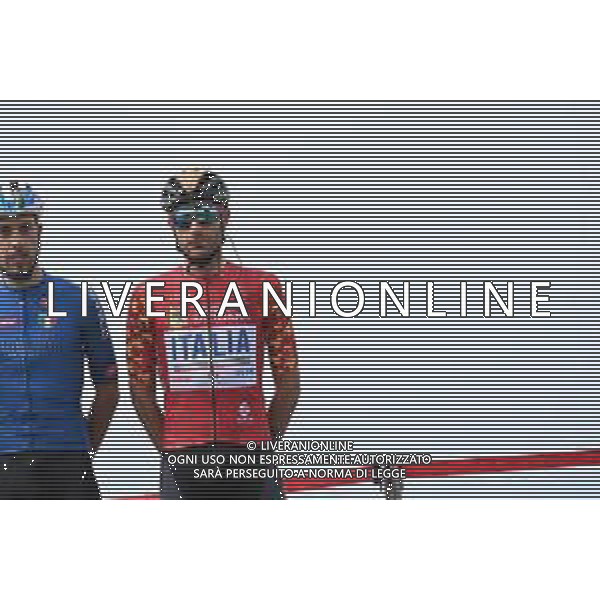 14-04-2022 Giro Di Sicilia; Tappa 03 Realmonte - Piazza Armerina; 2022, Bahrain - Victorious; Caruso, Damiano; Realmonte - Scala Dei Turchi; ©SIROTTI/AGENZIA ALDO LIVERANI SAS