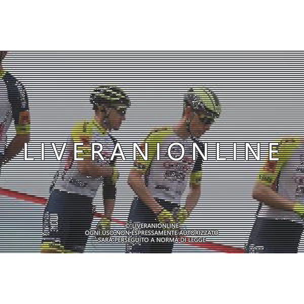 14-04-2022 Giro Di Sicilia; Tappa 03 Realmonte - Piazza Armerina; 2022, Intermarche - Wanty Gobert; Pozzovivo, Domenico; Meintjes, Louis; Realmonte - Scala Dei Turchi; ©SIROTTI/AGENZIA ALDO LIVERANI SAS