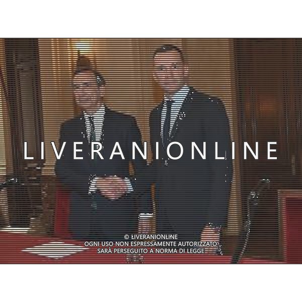 © TVRG Insieme per l\'Ucraina nella foto Giuseppe Sala SX e Andrij Shevchenko DX Milano 14-04-2022 Presso la Sala Alessi di Palazzo Marino conferenza stampa di presentazione dell\'iniziativa Insieme per l\'Ucraina, presenti il sindaco di Milano Giuseppe Sala e l\'ex calciatore ucraino Andrij Shevchenko foto Roberto Garavaglia/ag. Aldo Liverani sas