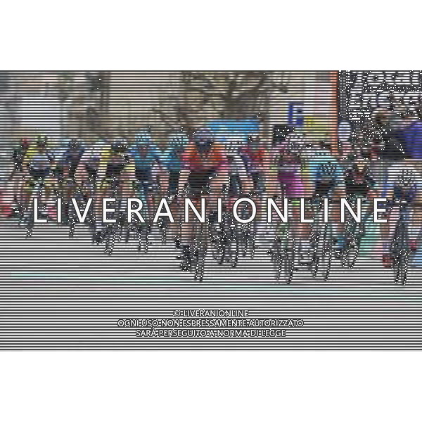 14-04-2022 Giro Di Sicilia; Tappa 03 Realmonte - Piazza Armerina; 2022, Human - Powered Health; 2022, Bardiani - Csf Faizane; Cote, Pier Andre; Fiorelli, Filippo; Piazza Armerina; ©SIROTTI/AGENZIA ALDO LIVERANI SAS