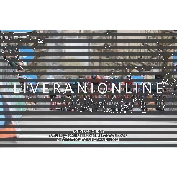14-04-2022 Giro Di Sicilia; Tappa 03 Realmonte - Piazza Armerina; 2022, Human - Powered Health; 2022, Bardiani - Csf Faizane; 2022, Bahrain - Victorious; Cote, Pier Andre; Fiorelli, Filippo; Caruso, Damiano; Piazza Armerina; ©SIROTTI/AGENZIA ALDO LIVERANI SAS