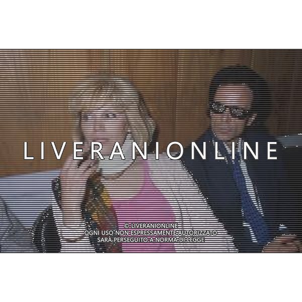 RETROSPETTIVA AMANDA LEAR ATTRICE E CANTANTE NELLA FOTO CON IL MARITO ALAIN-PHILIPPE MALAGNAC d\'ARGENS de VILLELE NEL 1987 ©Archivio Giovanni Liverani/AGENZIA ALDO LIVERANI SAS