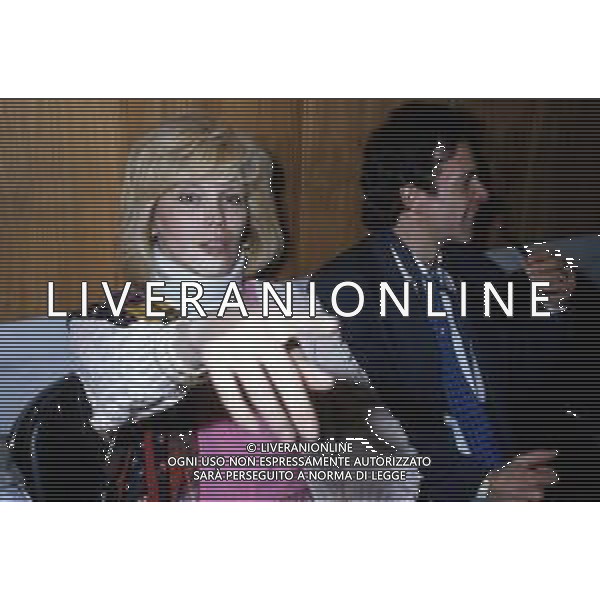 RETROSPETTIVA AMANDA LEAR ATTRICE E CANTANTE NELLA FOTO CON IL MARITO ALAIN-PHILIPPE MALAGNAC d\'ARGENS de VILLELE NEL 1987 ©Archivio Giovanni Liverani/AGENZIA ALDO LIVERANI SAS