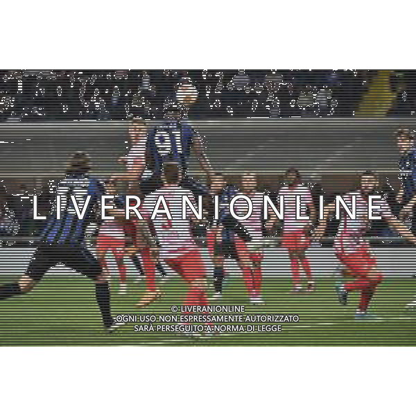 Duvan Zapata (Atalanta) occasione da gol Atalanta vs RB Lipsia UEFA Europa League quarti di finale - gara di ritorno Bergamo 14-04-2022 Gewiss Stadium - Stadio Atleti Azzurri d\'Italia foto Roberto Garavaglia/ag.Aldo Liverani sas