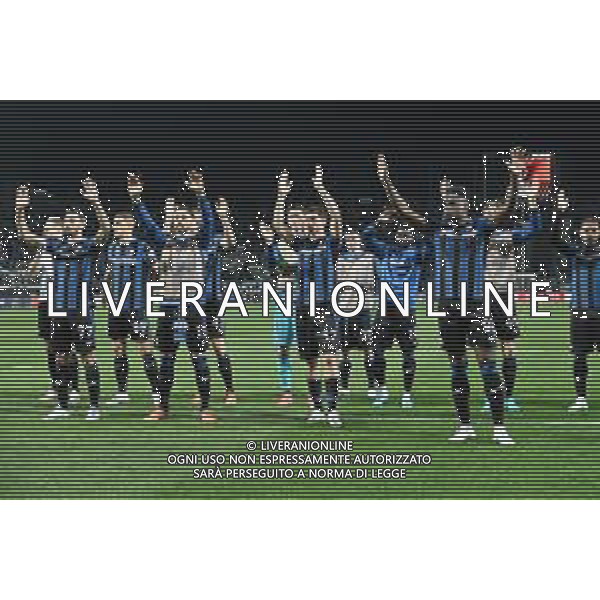 i giocatori dell\'Atalanta salutano i tifosi a fine gara Atalanta vs RB Lipsia UEFA Europa League quarti di finale - gara di ritorno Bergamo 14-04-2022 Gewiss Stadium - Stadio Atleti Azzurri d\'Italia foto Roberto Garavaglia/ag.Aldo Liverani sas /AGENZIA ALDO LIVERANI SAS