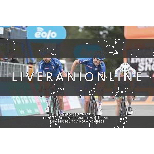 15-04-2022 Giro Di Sicilia; Tappa 04 Ragalna - Etna; 2022, Gazprom - Rusvelo; Scaroni, Christian; Carboni, Giovanni; Etna; ©SIROTTI/AGENZIA ALDO LIVERANI SAS