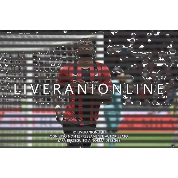 Rafael Leao (Milan) esulta dopo il gol dell\'1 a 0 Milan vs Genoa Campionato Serie A TIM - 33a giornata Milano 15-04-2022 Stadio Giuseppe Meazza - San Siro foto Roberto Garavaglia/ag. Aldo Liverani sas/AGENZIA ALDO LIVERANI SAS