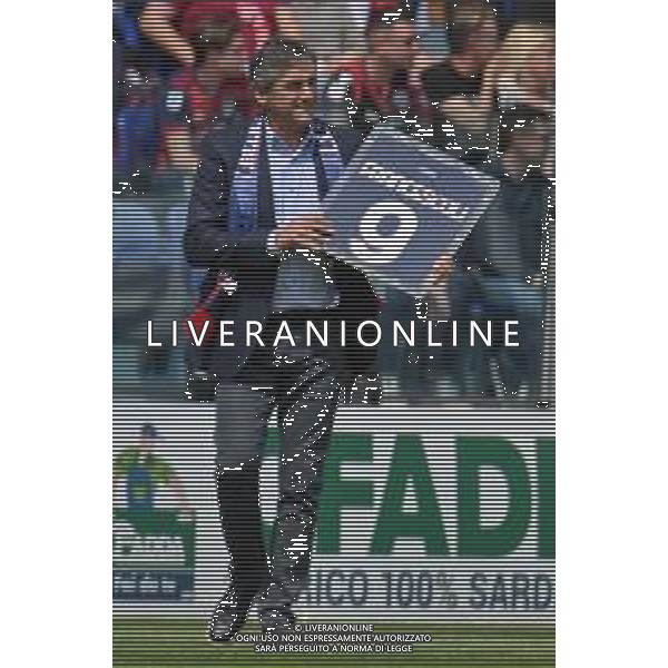 16-4-2022. Cagliari Calcio-Sassuolo Calcio 33° giornata Serie A 2021/2022. Italia, Sardegna, Cagliari, stadio Unipol Domus. Salvatore Moi/Aldo Liverani s.a.s.. Nella foto: Ex calciarore del Cagliari, Enzo Francescoli uruguaiano. ©MOI/AGENZIA ALDO LIVERANI SAS