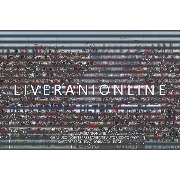 16-4-2022. Cagliari Calcio-Sassuolo Calcio 33° giornata Serie A 2021/2022. Italia, Sardegna, Cagliari, stadio Unipol Domus. Salvatore Moi/Aldo Liverani s.a.s.. Nella foto: Sconvolts, tifosi del Cagliari in casa, nella curva nord dello stadio Unipol Domus - striscione ©MOI/AGENZIA ALDO LIVERANI SAS