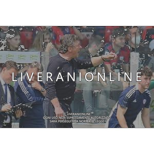 16-4-2022. Cagliari Calcio-Sassuolo Calcio 33° giornata Serie A 2021/2022. Italia, Sardegna, Cagliari, stadio Unipol Domus. Salvatore Moi/Aldo Liverani s.a.s.. Nella foto: Walter Mazzarri allenatore Cagliari ©MOI/AGENZIA ALDO LIVERANI SAS