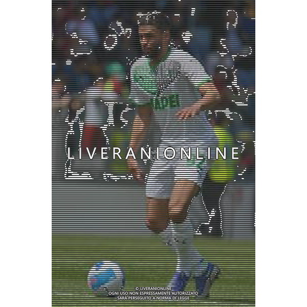 16-4-2022. Cagliari Calcio-Sassuolo Calcio 33° giornata Serie A 2021/2022. Italia, Sardegna, Cagliari, stadio Unipol Domus. Salvatore Moi/Aldo Liverani s.a.s.. Nella foto: Gregorie Defrel Sassuolo ©MOI/AGENZIA ALDO LIVERANI SAS