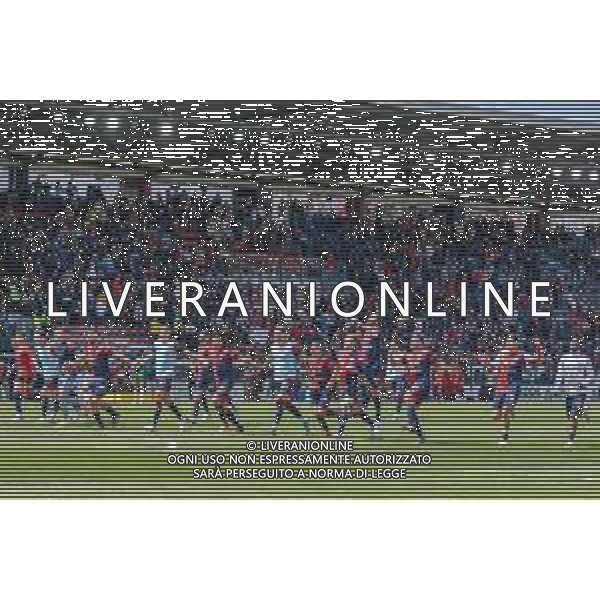 16-4-2022. Cagliari Calcio-Sassuolo Calcio 33° giornata Serie A 2021/2022. Italia, Sardegna, Cagliari, stadio Unipol Domus. Salvatore Moi/Aldo Liverani s.a.s.. Nella foto: Cagliari batte Sassuolo in casa. esultanza a fine gara ©MOI/AGENZIA ALDO LIVERANI SAS