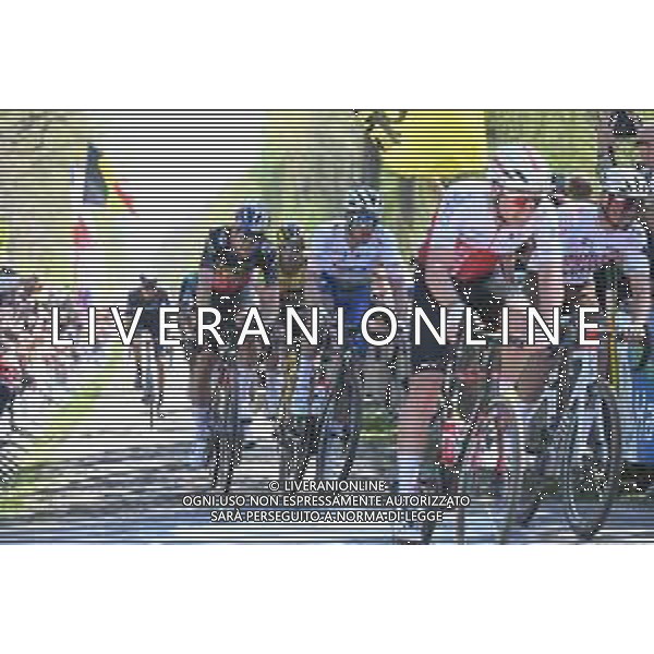 17-04-2022 Paris - Roubaix; 2022, Totalenergie; 2022, Jumbo - Visma; Terpstra, Niki; Van Aert, Wout; Arenberg; ©SIROTTI/AGENZIA ALDO LIVERANI SAS