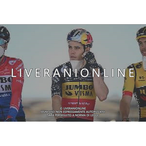 17-04-2022 Paris - Roubaix; 2022, Jumbo - Visma; Van Aert, Wout; Compiegne; ©SIROTTI/AGENZIA ALDO LIVERANI SAS