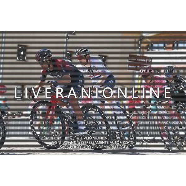 18-04-2022 Tour Of The Alps; Tappa 01 Cles - Fiera Di Primiero; 2022, Ineos - Grenadiers; Porte, Richie; Swift, Ben; Fiera Di Primiero; ©SIROTTI/AGENZIA ALDO LIVERANI SAS