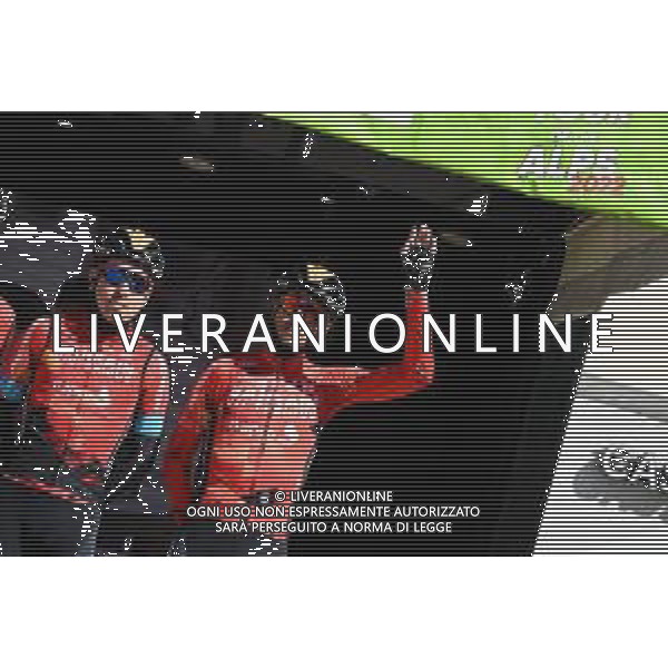 18-04-2022 Tour Of The Alps; Tappa 01 Cles - Fiera Di Primiero; 2022, Bahrain - Victorious; Landa Meana, Mikel; Cles; ©SIROTTI/AGENZIA ALDO LIVERANI SAS