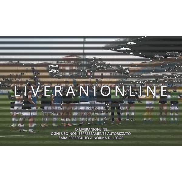 PARMA - ASCOLI CAMPIONATO CALCIO SERIE B 18.04.2022 NELLA FOTO ESULTANZA DEI GIOCATORI DELL\'ASCOLI A FINE GARA SOTTO LA CURVA DEI TIFOSI ©SANTANDREA/AGENZIA ALDO LIVERANI SAS