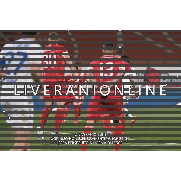 ¬© TVRG Dimitri Bisoli (Brescia), coperto, segna il gol dell\'1 a 1 Monza vs Brescia Campionato Serie BKT - 35a giornata Monza 18-04-2022 U-Power Stadium foto Roberto Garavaglia/ag. Aldo Liverani sas/AGENZIA ALDO LIVERANI SAS