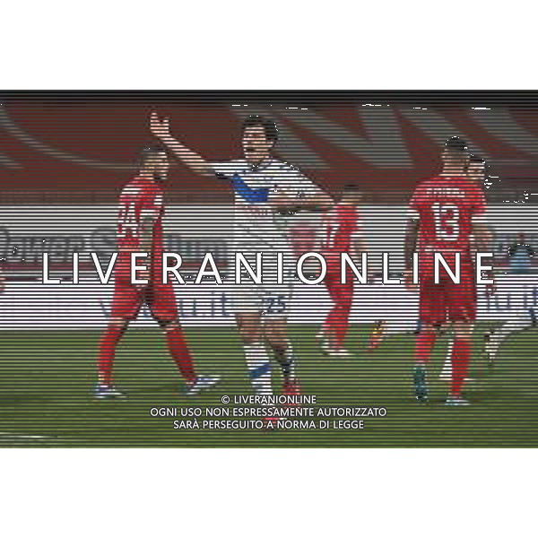 ¬© TVRG Dimitri Bisoli (Brescia) esulta dopo il gol dell\'1 a 1 Monza vs Brescia Campionato Serie BKT - 35a giornata Monza 18-04-2022 U-Power Stadium foto Roberto Garavaglia/ag. Aldo Liverani sas/AGENZIA ALDO LIVERANI SAS