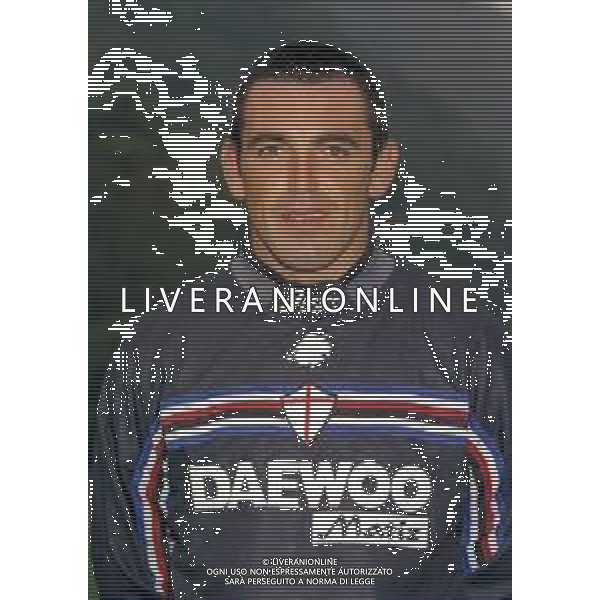 1998 PRIMI PIANI ROSA GIOCATORI SAMPDORIA CALCIO NELLA FOTO MARCO AMBROSIO AG ALDO LIVERANI SAS