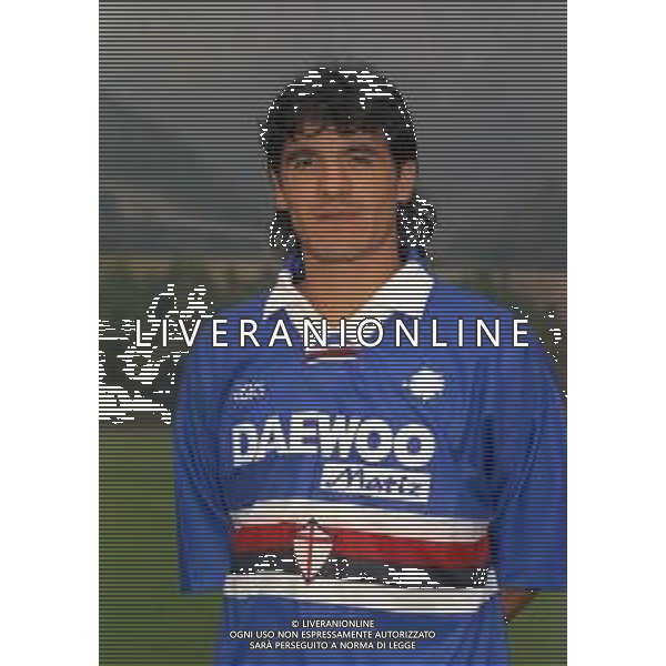 1998 PRIMI PIANI ROSA GIOCATORI SAMPDORIA CALCIO NELLA FOTO ARIEL ORTEGA AG ALDO LIVERANI SAS