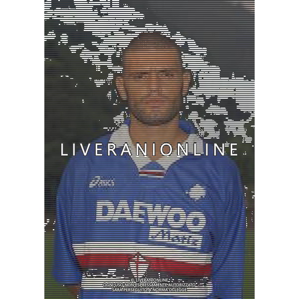 1998 PRIMI PIANI ROSA GIOCATORI SAMPDORIA CALCIO NELLA FOTO DAVID BALLERI AG ALDO LIVERANI SAS
