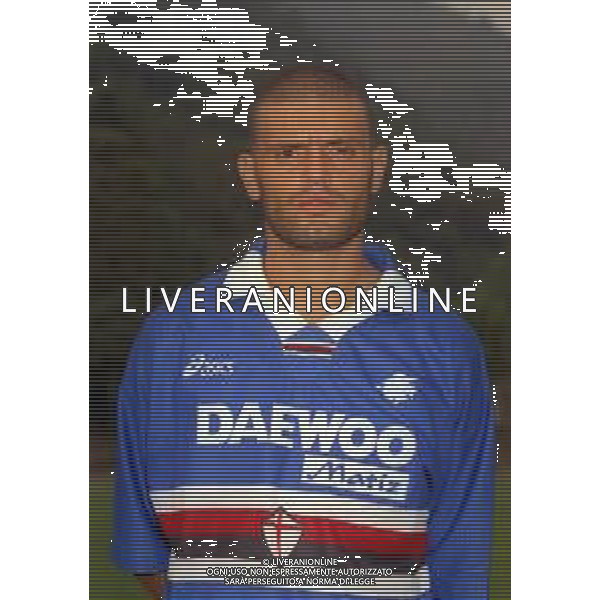 1998 PRIMI PIANI ROSA GIOCATORI SAMPDORIA CALCIO NELLA FOTO DAVID BALLERI AG ALDO LIVERANI SAS