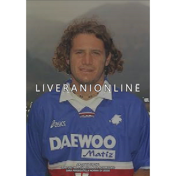 1998 PRIMI PIANI ROSA GIOCATORI SAMPDORIA CALCIO NELLA FOTO MATTIA BISO AG ALDO LIVERANI SAS