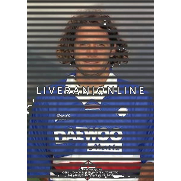 1998 PRIMI PIANI ROSA GIOCATORI SAMPDORIA CALCIO NELLA FOTO MATTIA BISO AG ALDO LIVERANI SAS