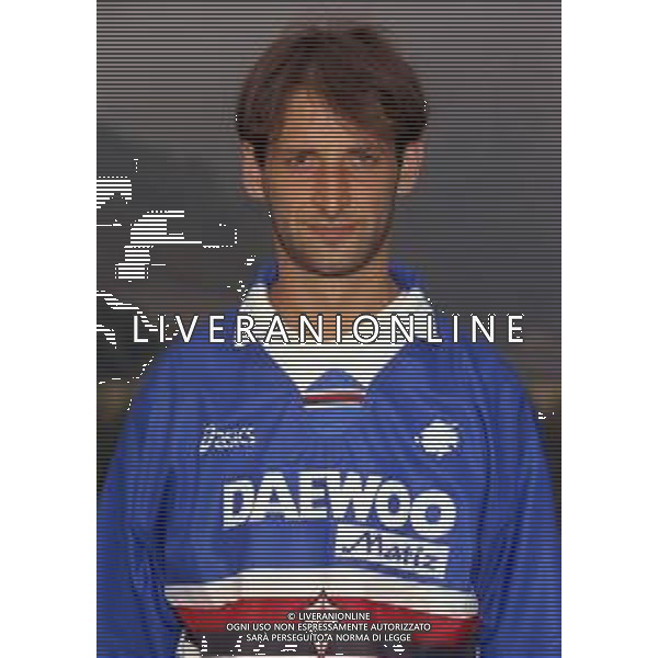 1998 PRIMI PIANI ROSA GIOCATORI SAMPDORIA CALCIO NELLA FOTO MARCELLO CASTELLINI AG ALDO LIVERANI SAS