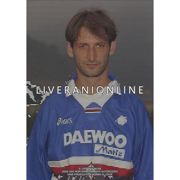 1998 PRIMI PIANI ROSA GIOCATORI SAMPDORIA CALCIO NELLA FOTO MARCELLO CASTELLINI AG ALDO LIVERANI SAS