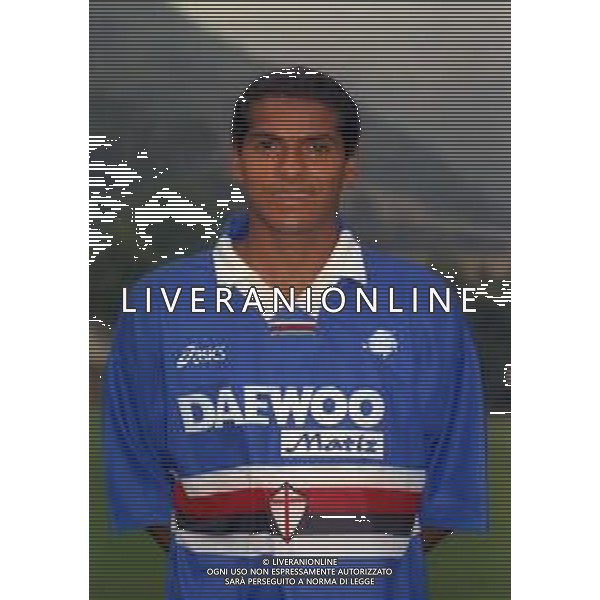 1998 PRIMI PIANI ROSA GIOCATORI SAMPDORIA CALCIO NELLA FOTO CATE\' AG ALDO LIVERANI SAS