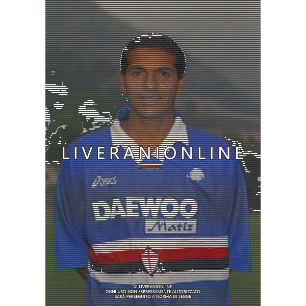 1998 PRIMI PIANI ROSA GIOCATORI SAMPDORIA CALCIO NELLA FOTO CATE\' AG ALDO LIVERANI SAS