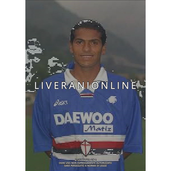 1998 PRIMI PIANI ROSA GIOCATORI SAMPDORIA CALCIO NELLA FOTO CATE\' AG ALDO LIVERANI SAS