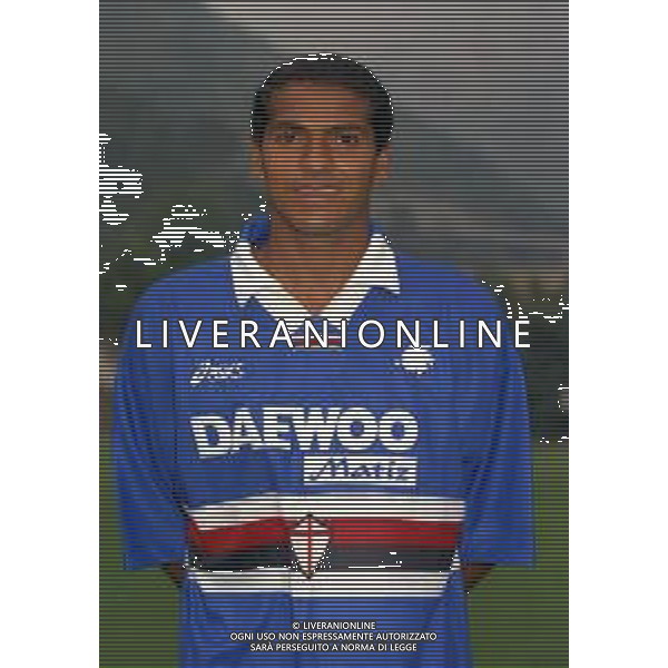 1998 PRIMI PIANI ROSA GIOCATORI SAMPDORIA CALCIO NELLA FOTO CATE\' AG ALDO LIVERANI SAS