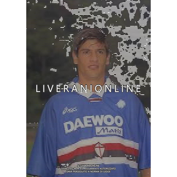 1998 PRIMI PIANI ROSA GIOCATORI SAMPDORIA CALCIO NELLA FOTO GASTON FERNANDO DANIEL CORDOBA AG ALDO LIVERANI SAS