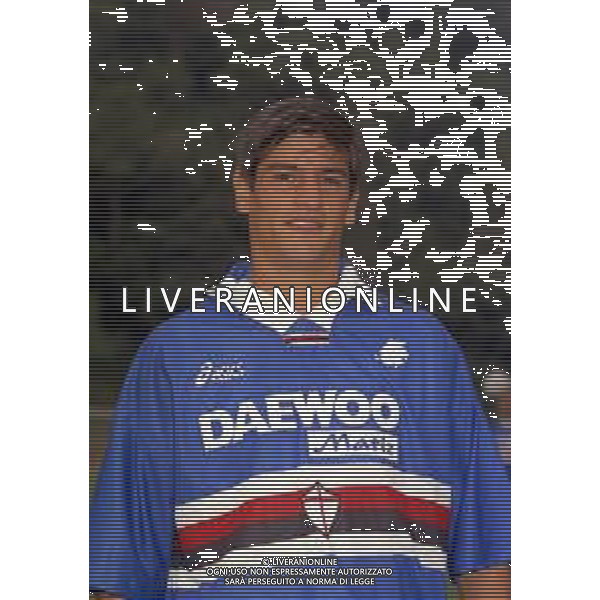 1998 PRIMI PIANI ROSA GIOCATORI SAMPDORIA CALCIO NELLA FOTO GASTON FERNANDO DANIEL CORDOBA AG ALDO LIVERANI SAS