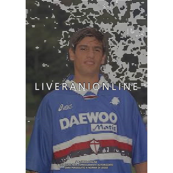 1998 PRIMI PIANI ROSA GIOCATORI SAMPDORIA CALCIO NELLA FOTO GASTON FERNANDO DANIEL CORDOBA AG ALDO LIVERANI SAS
