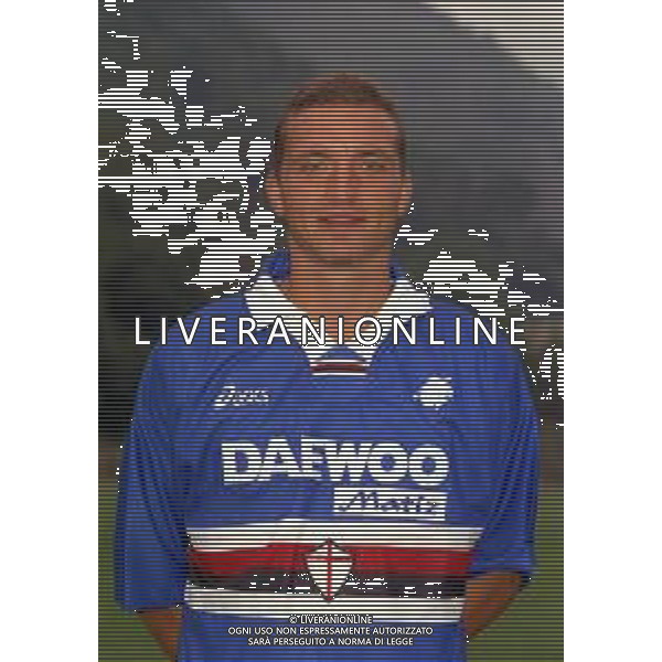 1998 PRIMI PIANI ROSA GIOCATORI SAMPDORIA CALCIO NELLA FOTO FABRIZIO FICINI AG ALDO LIVERANI SAS