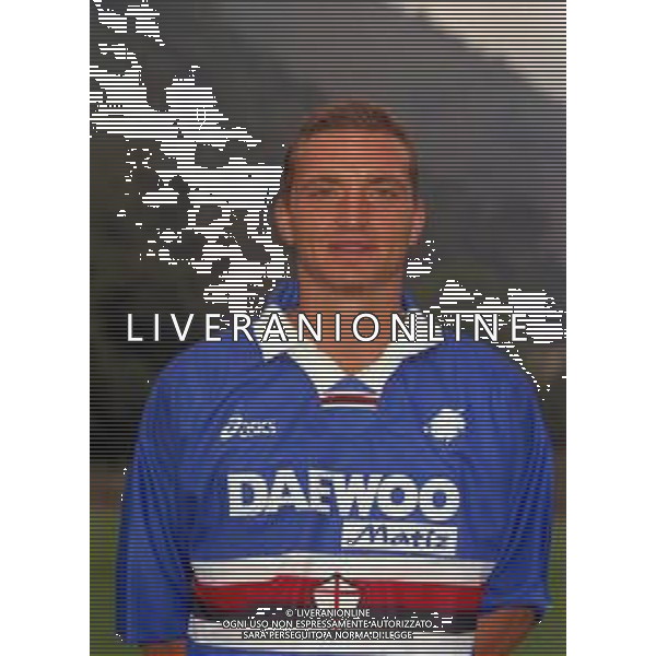 1998 PRIMI PIANI ROSA GIOCATORI SAMPDORIA CALCIO NELLA FOTO FABRIZIO FICINI AG ALDO LIVERANI SAS