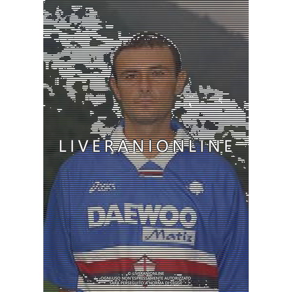 1998 PRIMI PIANI ROSA GIOCATORI SAMPDORIA CALCIO NELLA FOTO MARCO FRANCESCHETTI AG ALDO LIVERANI SAS