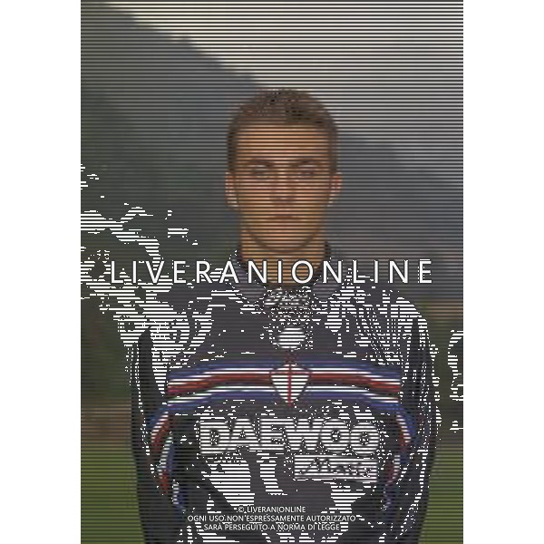 1998 PRIMI PIANI ROSA GIOCATORI SAMPDORIA CALCIO NELLA FOTO LUCA FUSELLI AG ALDO LIVERANI SAS