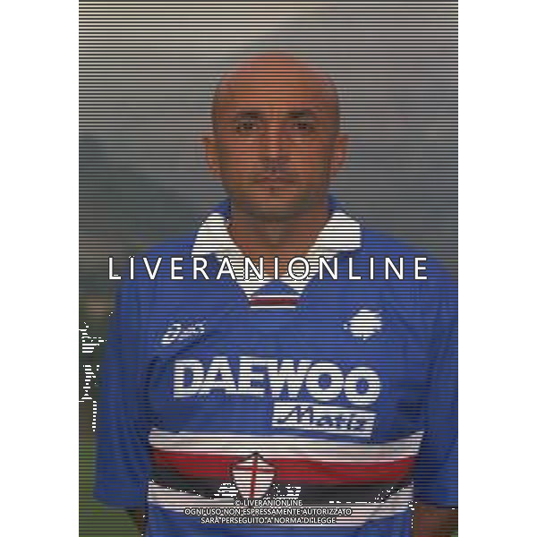 1998 PRIMI PIANI ROSA GIOCATORI SAMPDORIA CALCIO NELLA FOTO LUCIANO SPALLETTI ALLENATORE SAMPDORIA CALCIO AG ALDO LIVERANI SAS