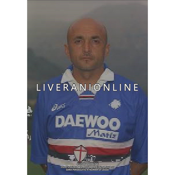 1998 PRIMI PIANI ROSA GIOCATORI SAMPDORIA CALCIO NELLA FOTO LUCIANO SPALLETTI ALLENATORE SAMPDORIA CALCIO AG ALDO LIVERANI SAS