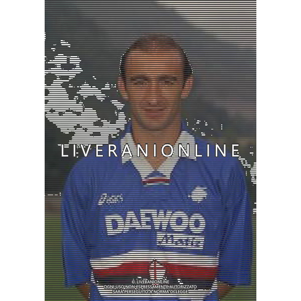 1998 PRIMI PIANI ROSA GIOCATORI SAMPDORIA CALCIO NELLA FOTO MARCO SGRO\' AG ALDO LIVERANI SAS