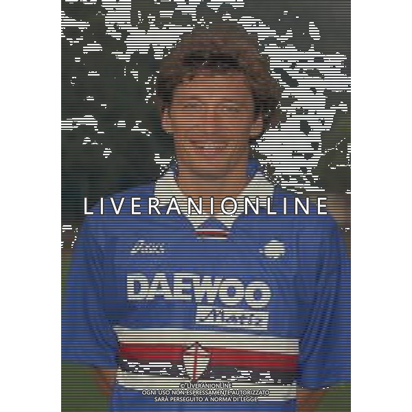 1998 PRIMI PIANI ROSA GIOCATORI SAMPDORIA CALCIO NELLA FOTO STEFANO NAVA AG ALDO LIVERANI SAS