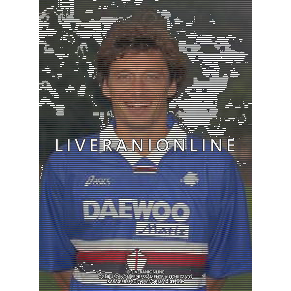 1998 PRIMI PIANI ROSA GIOCATORI SAMPDORIA CALCIO NELLA FOTO STEFANO NAVA AG ALDO LIVERANI SAS