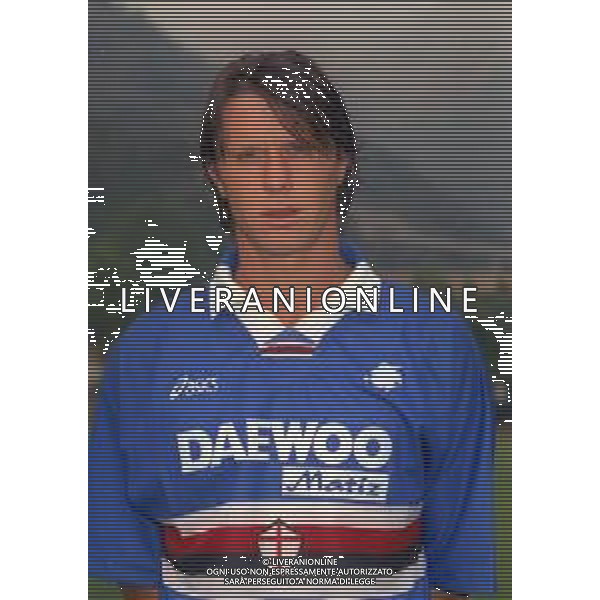 1998 PRIMI PIANI ROSA GIOCATORI SAMPDORIA CALCIO NELLA FOTO FRANCESCO PLMIERI AG ALDO LIVERANI SAS