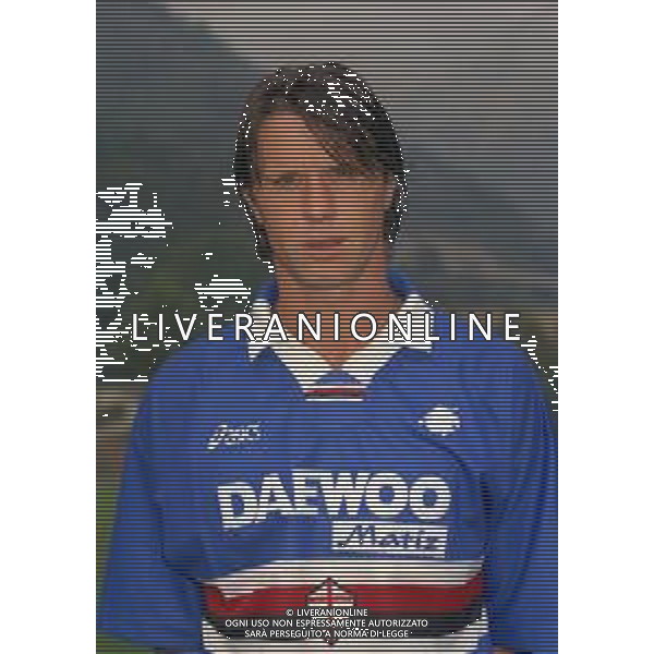 1998 PRIMI PIANI ROSA GIOCATORI SAMPDORIA CALCIO NELLA FOTO FRANCESCO PLMIERI AG ALDO LIVERANI SAS