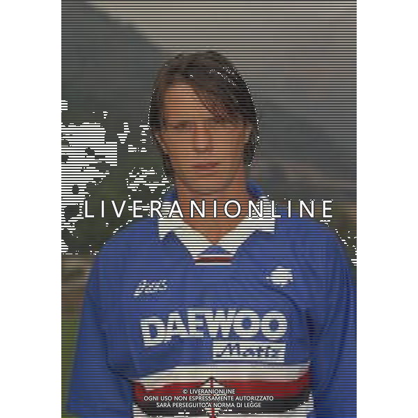 1998 PRIMI PIANI ROSA GIOCATORI SAMPDORIA CALCIO NELLA FOTO FRANCESCO PLMIERI AG ALDO LIVERANI SAS